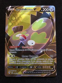 Pokemon Card Stunfisk Di Galar V Full Art 184/189ITA Fiamme Oscure - Image 1