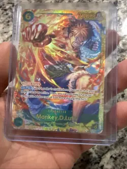 One Piece Carrying On His Will Monkey .D. Luffy OP13-118 SEC English READ DESC - Image 1