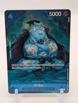 Jinbe English One Piece Premium Collection Bandai Games Fest 23-24 Texture Foil - Image 1