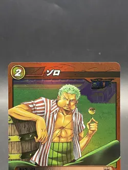 Roronoa Zoro Miracle Battle Carddass ONE PIECE OP02 Rare Japanese 01/64 - Image 2