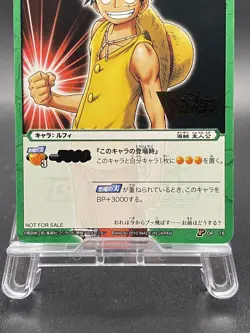 Luffy Miracle Battle Carddass ONE PIECE Promo Foil Stamping Japanese No.15 - Image 3