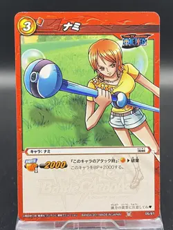 Nami Miracle Battle Carddass ONE PIECE OP01 Common Japanese 05/97 - Image 1