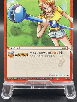 Nami Miracle Battle Carddass ONE PIECE OP01 Common Japanese 05/97 - Image 3