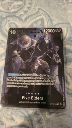 Bandai One Piece Five Elders OP13-082 SR 12000 Power Alt Art Foil Carrying on H… - Image 1