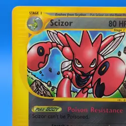 SCIZOR 32/147 Aquapolis E-SERIES NON-HOLO Pokemon Card 1 OWNER NO GAMEPLAY!! - Image 2