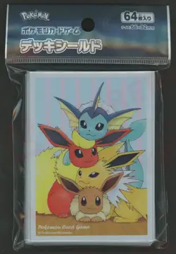 POKEMON CENTER - FRIENDLY EEVEELUTIONS - TCG CARD SLEEVES DECK (64) - OFFICIAL - Image 1