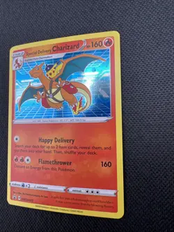 Special Delivery Charizard SWSH075 Pokemon 2020 Promo NM With Swirl 🔥 - Image 3