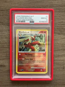 Pokemon Blaziken 1/106 Reverse Foil 2008 D&P Great Encounters LOW POP 10 PSA 10 - Image 1