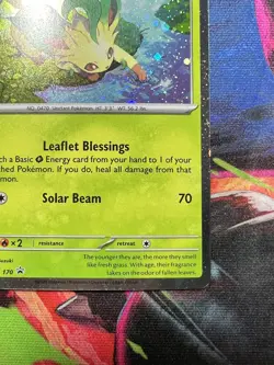 Leafeon - Cosmos Holo w/ Swirl 🌀 NM - SV: Scarlet & Violet Promo Pokemon #170 1 - Image 5