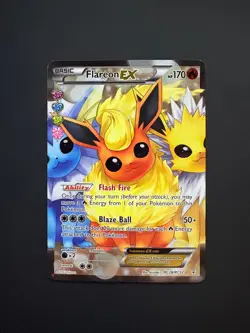 Flareon EX RC28/RC32 Pokemon Generations Radiant Collection Ultra Rare NM 2016 - Image 1