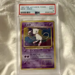 USA WOW Pokemon Mew Fossil Japanese Holo Rare #151 PSA 9 Mint - Image 2