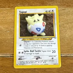 Pokemon TCG Togepi 56/105 Neo Destiny Regular Uncommon WOTC Vintage - Image 1
