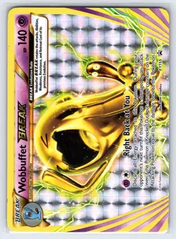 Wobbuffet BREAK XY155 2016 XY Black Star Promo Pokemon Card Holo Rare - Lp - Image 1