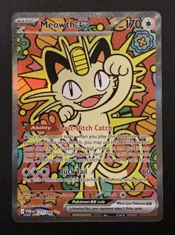 Meowth Ex 121/088 - Special Illustration Rare - Perfect Order - Pokemon TCG 2 - Image 1