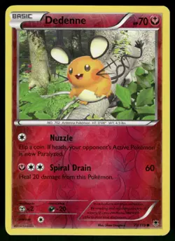 Dedenne Reverse Holo 70/119 XY - Phantom Forces Pokemon - Image 1