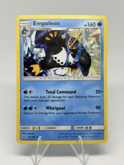 Pokemon TCG Sun & Moon Ultra Prism - Empoleon #34/156 - Cracked Ice Holo Rare - Image 1