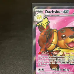 Pokemon Dachsbun ex Full Art Holo Secret Rare 160/142 Stellar Crown Card - Image 4