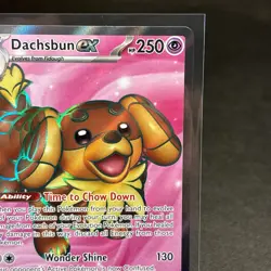 Pokemon Dachsbun ex Full Art Holo Secret Rare 160/142 Stellar Crown Card - Image 5