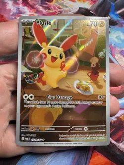 Plusle Paradox Rift Holo Illustration Rare Pokemon TCG Card 193/182 - Image 1