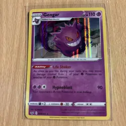 Pokemon Card GENGAR Holo #085 Sword & Shield Base Set NEAR MINT - Image 1