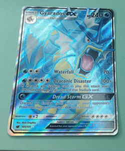 Pokemon Gyarados GX Full Art Ultra Rare Holo 101/111 Trading Card TCG - Image 1