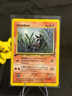 Pokemon TCG Houndour 24/75 Neo Discovery 1st Edition Regular Card - Image 1