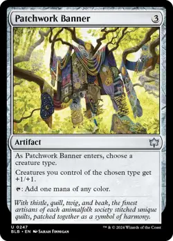 MTG Patchwork Banner Bloomburrow Uncommon Artifact NM - Image 2