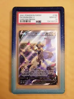Zeraora V 166/198 Pokemon Chilling Reign Alternate Art Rare NM 2021 PSA 10 - Image 1