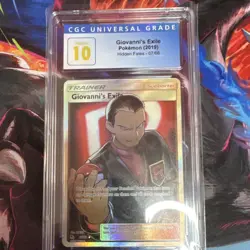 Pokemon Giovanni's Exile 67/68 Hidden Fates Full Art Holo CGC 10 2019 Card - Image 1