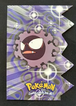 2000 Pokemon Topps TV Series 3 Die Cut Gastly #EV04 - NM/LP - Image 1