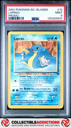 2001 Pokemon Southern Islands Promo #12 Lapras Promo PSA 9 - Image 1