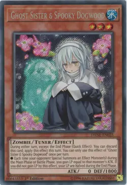 Yugioh Ghost Sister & Spooky Dogwood DANE-EN025 Secret Rare 1st Edition NM - Image 1