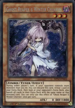 Ghost Reaper and Winter Cherries EU 1st Ed Secret Rare MP17-EN022 Yu-Gi-Oh! - Image 1