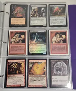Vintage Magic The Gathering Binder Collection Card Lot ×126 Cards Total NM/M - Image 1