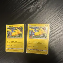 Pikachu SM04 Holo & Regular Pokemon Card Lot (2) Nintendo TCG LP - Image 1