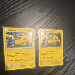 Pikachu SM04 Holo & Regular Pokemon Card Lot (2) Nintendo TCG LP - Image 2