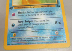 Vintage 1999 1st Edition Psyduck 53/62 Fossil Pokemon Card - Image 5