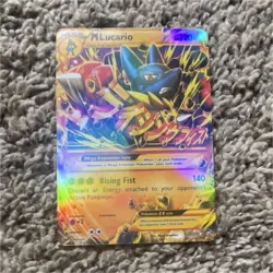 Pokemon TCG M Lucario EX Full Art Secret Rare Holo 220 HP Card 113/111 - Image 1