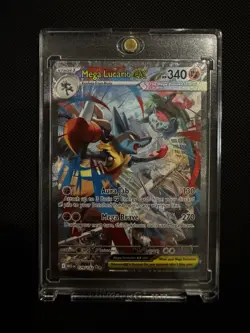 Pokemon Mega Evolutions TCG Mega Lucario EX Card 179/132 Sir NM - Image 2