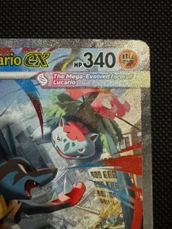 Pokemon Mega Evolutions TCG Mega Lucario EX Card 179/132 Sir NM - Image 5