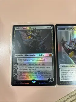 Lolth, Spider Queen NM Foil + Emblem Adventures in the Forgotten Realms - Image 1