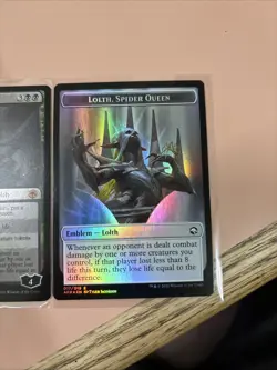 Lolth, Spider Queen NM Foil + Emblem Adventures in the Forgotten Realms - Image 2