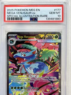 PSA 10 Mega Venusaur Ex #177/132 - Mega Evolution Pokemon TCG - Image 2