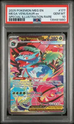 PSA 10 Mega Venusaur Ex #177/132 - Mega Evolution Pokemon TCG - Image 4