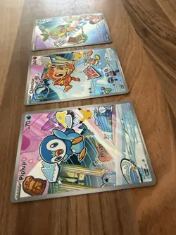 Pokemon TCG: First Partner Illustration Collection Turtwig Chimchar Piplup Promo - Image 5