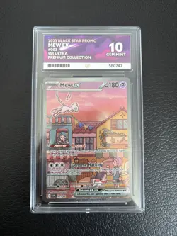 Pokemon TCG Mew EX 053 *PERFECT SUBS* Promo 151 UPC Ace 10 - Image 1