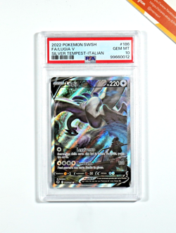 Pokemon PSA 10 Lugia V #186 Alternative Art Tempesta Argentata 2022 Italiano - Image 1