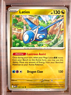 Latios Regular Uncommon #101|PSA MINT 9|2025 Mega Evolution Base Set|Pokemon TCG - Image 5