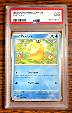 Psyduck Regular Common #054|PSA MINT 9|2023 Scarlet & Violet 151|Pokemon TCG - Image 1
