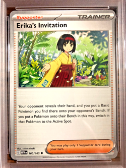 Erika's Invitation Uncommon #160|PSA NM-MT 8|Scarlet & Violet 151|Pokemon TCG - Image 2